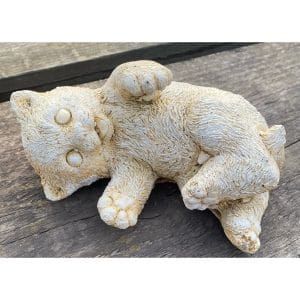 Wool Kitten Concrete Cat Statue 0113