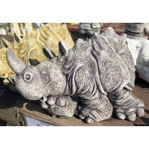 Rhinoceros Concrete Animal Statue 0109