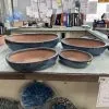 Glazed Oval Bonsai Pot
