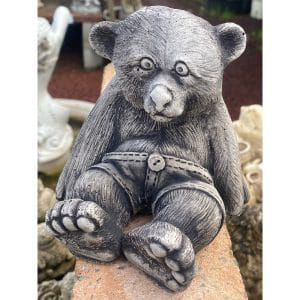 Pa Bear Medium Concrete Animal Statue 0098