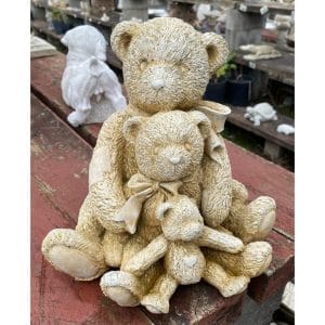 Three Bears Concrete Animal Statue 0105
