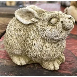 Head Up Bunny Concrete Rabbit Statue 0086