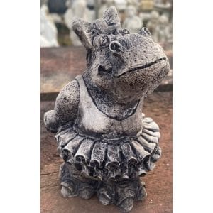 Hippo Ballerina Concrete Statue 0199