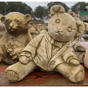 Small Teddy Concrete Bear Statue 0106s