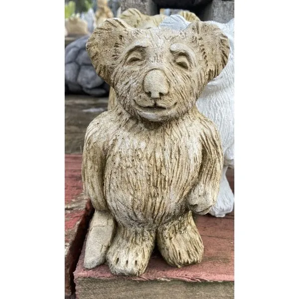 Bear with Bag Concrete Statue 0097