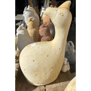 Guinea Fowl with Spots Large Concrete Statue 7406s