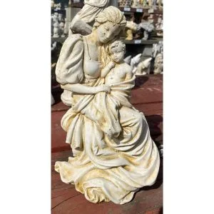 Mother and Child Concrete Statue Small 9552