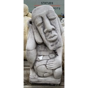 The Thinker Medium Concrete Modern Abstract Statue 7618