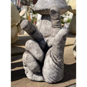 Tennis Ball Hand Concrete Statue 0286