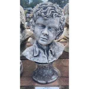 Boy Bust Concrete Statue 0212