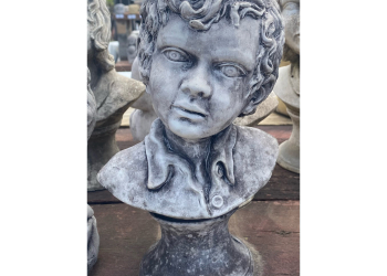 Boy Bust Concrete Statue 0212
