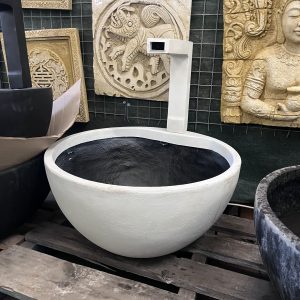 Patio Pond Lightweight Bowl with Spout Fountain