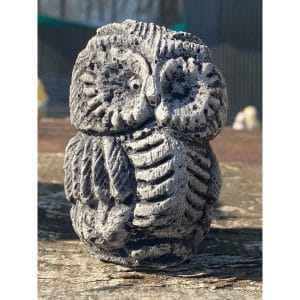 Tiny Owl Concrete Bird Statue