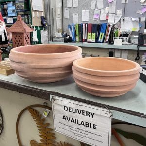 CLEARANCE! Terracotta Ribbed Bowl