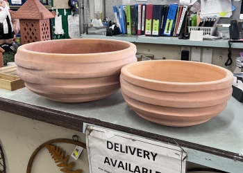 Terracotta Ribbed Bowl