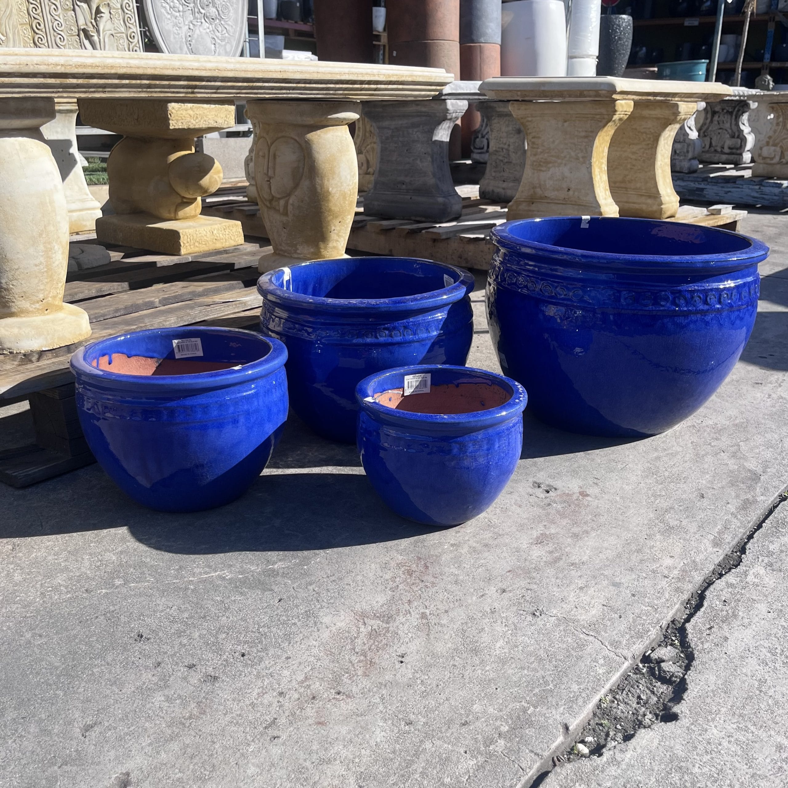 Coin Planter Glazed Garden Pot - Image 2