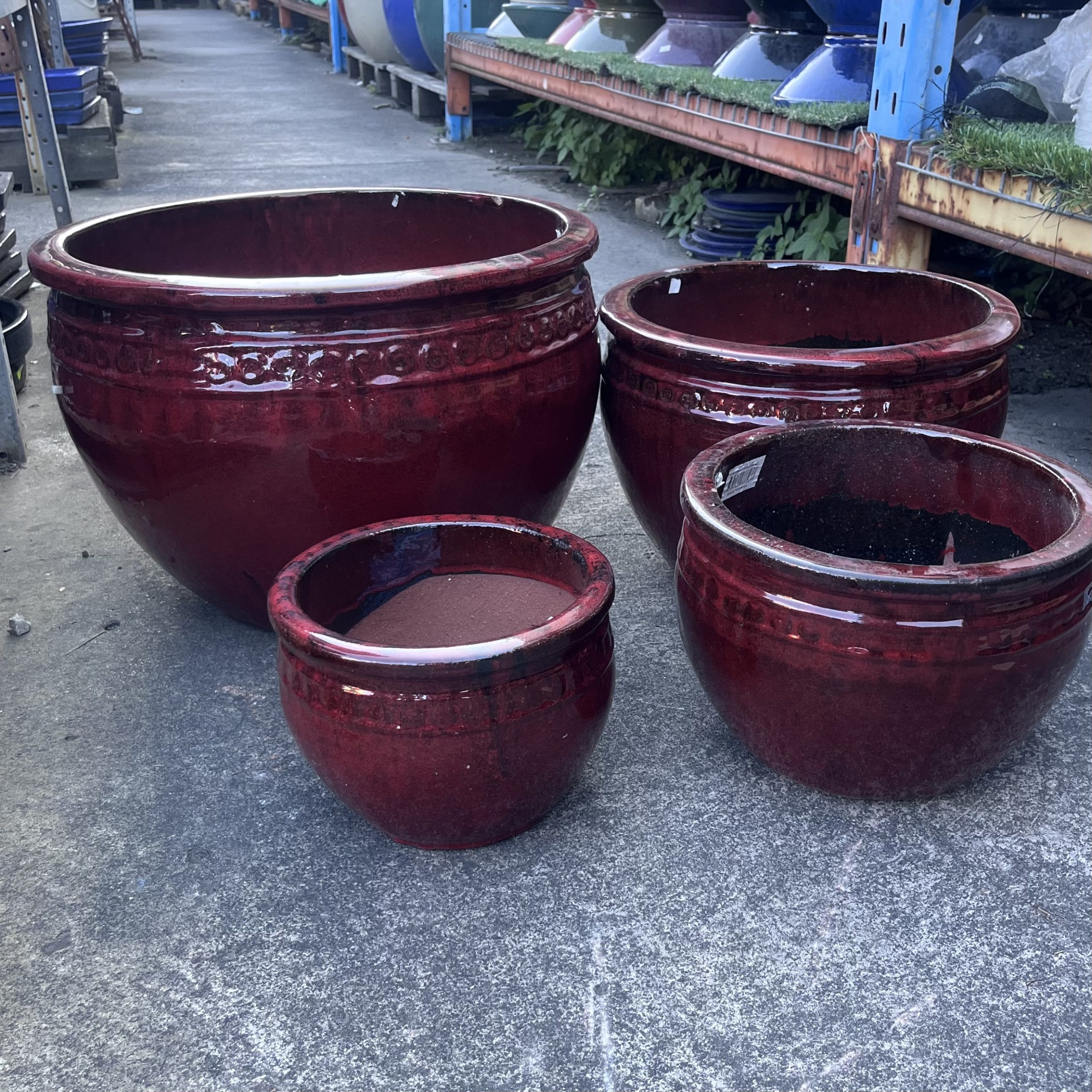 Coin Planter Glazed Garden Pot - Image 4