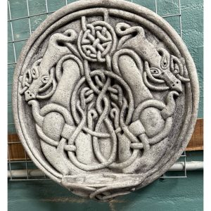 Dragon Candleholder Concrete Plaque 9483