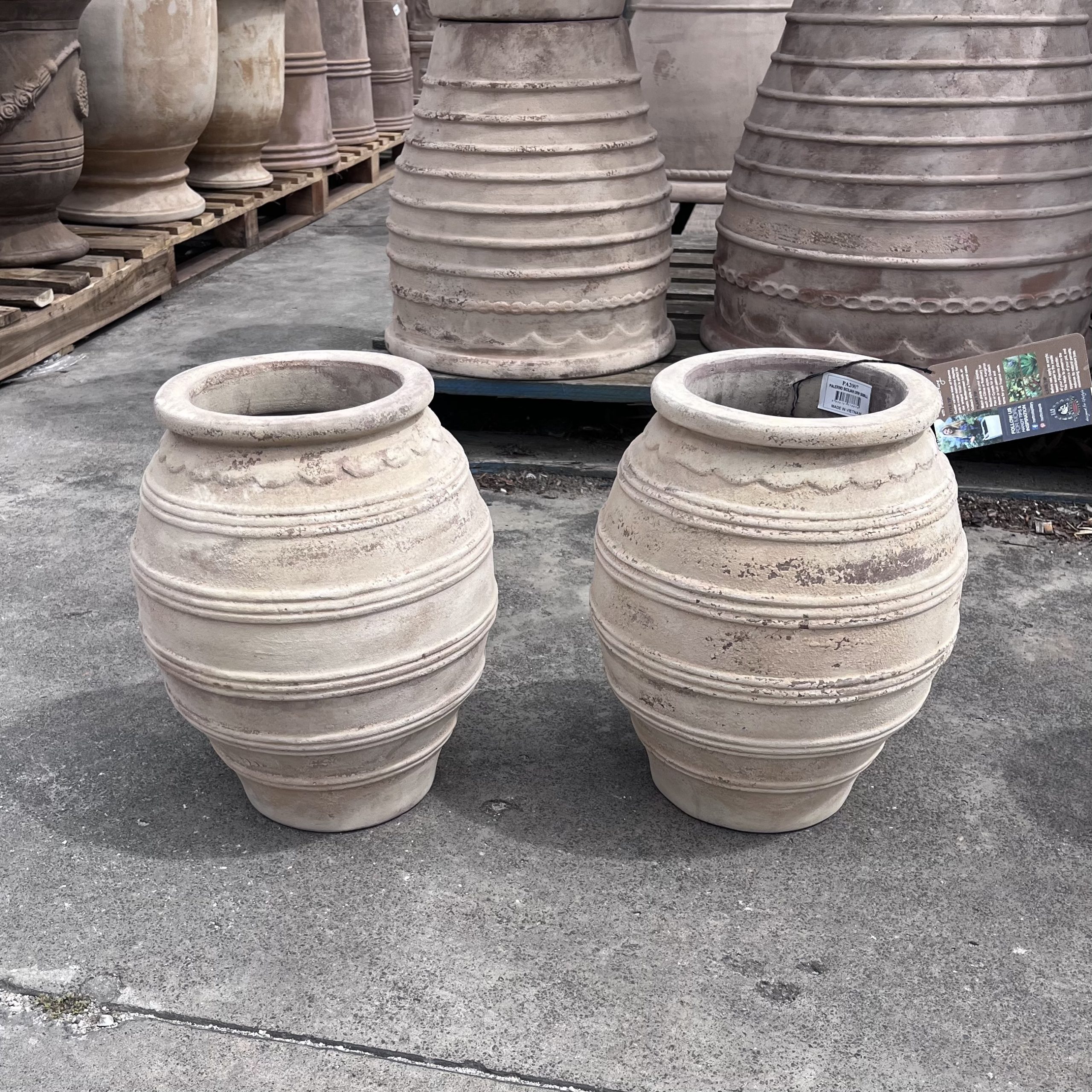 Sicilian Urn Small Antique Terracotta