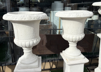 Large Tall Concrete Urn